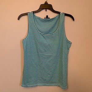Woman’s Talbots Petite Large Teal Tank Top EUC